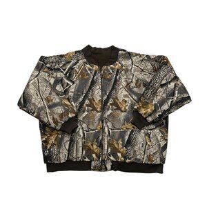 Men’s 10X Camo Hunting Jacket Realtree Style Insulated Bomber